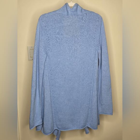 LILLY PULITZER Women's Light Blue Open Front Cardigan Size M - Picture 4 of 9